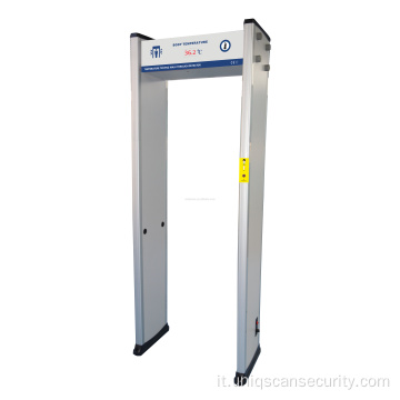 Scanner per porte di temperatura a piedi attraverso il metal detector